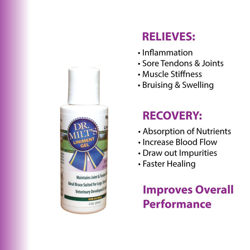 Dr. Milt's Hip and Joint Care, Horse Liniment for The Horse and Rider. 3 Pack - Cream, Gel and Spray. 1.83 Ounce (Pack of 3) - BeesActive Australia