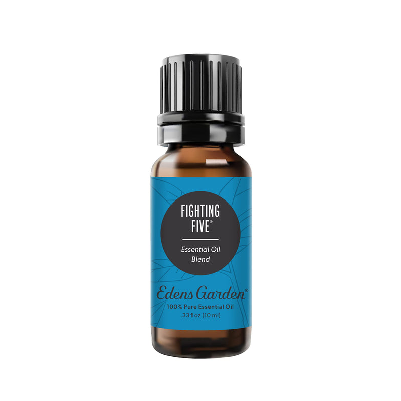 Edens Garden Fighting Five Essential Oil Blend- 100% Pure Premium Grade, Undiluted, Natural, Therapeutic, Aromatherapy, The Best for Diffusing, Candle, Laundry, Humidifiers 10 ml (.33 fl oz) 0.33 Fl Oz (Pack of 1) - BeesActive Australia