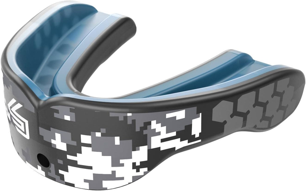 Shock Doctor Gel Max Power Carbon Convertible Mouth Guard CBN/WHFNG- PRINT Adult NON-FLAVORED - BeesActive Australia