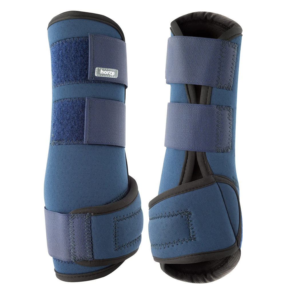 Horze Brushing Boots - Blue - S Small - BeesActive Australia