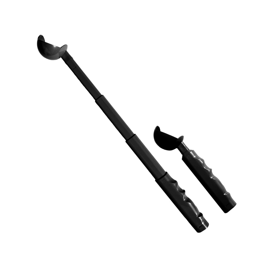 Kompact9 | Retractable Pocket-Sized Dog Ball Launcher, Eco-Friendly & Portable Dog Fetch Toy, Made from Recycled Plastic, UK Designed, Fits Standard Tennis Balls–Perfect Dog Exercise Equipment | Black - BeesActive Australia