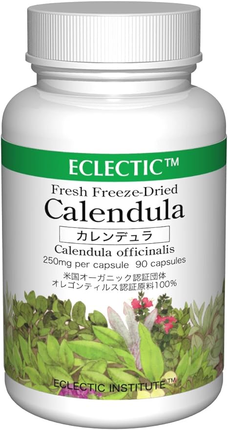 ECLECTIC EXCTRIC Calendula FFD 250mg 90 Capsules Fresh Upgrade - BeesActive Australia