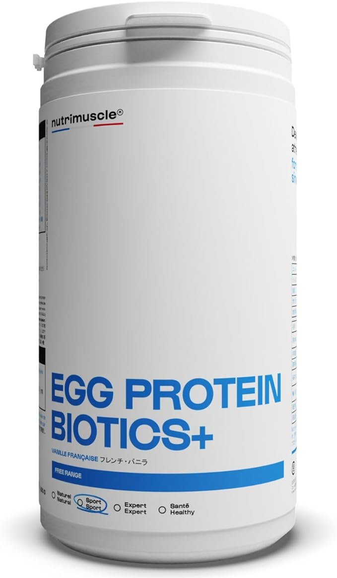 Egg Protein 100% Egg White Protein French Free Range Egg Protein 86% Nutrimuscle French Vanilla 500g - BeesActive Australia
