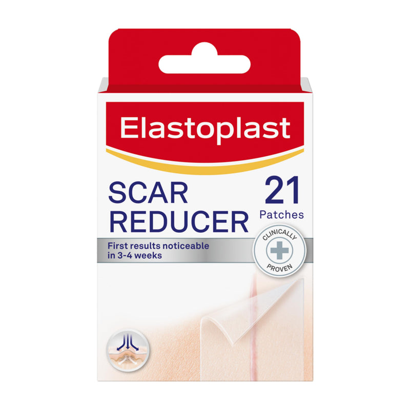 Elastoplast Scar Reducer Plasters (21 Patches), Quick and Convenient Scar Cover Up Treatment, Scar Sheets to Reduce Visibility of Scars, Scar Plaster Pack for Quick Results, Clear 21 Count (Pack of 1) - BeesActive Australia