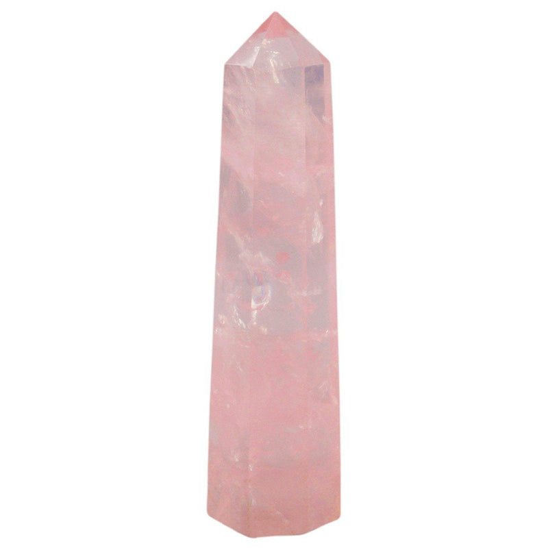 mookaitedecor Healing Crystals Point Wand Tumbled Faceted Prism Reiki Stone Meditation Decor,Natural Rose Quartz Rose Quartz(1.77-2.36") - BeesActive Australia