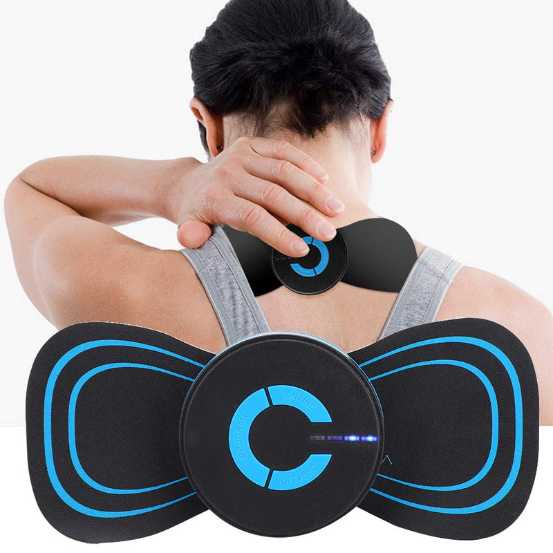 Electric Neck Massager,Cervical Massage Pad EMS Muscle Stimulator to Relieve Pressure, Mini Neck Massager 6 Modes and 6 Gears Massage Intensities Cervical Vertebra Massage Device(Rechargeable Type) Rechargeable Type - BeesActive Australia