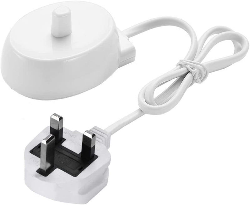 Electric Toothbrush Replacement Charger Compatible With O-ra-b, Portable Waterproof Base Inductive Model 3757 Travel Toothbrush Charger for O-ra-b Pro/Genius/Smart Series, UK 3 Pin Plug - BeesActive Australia