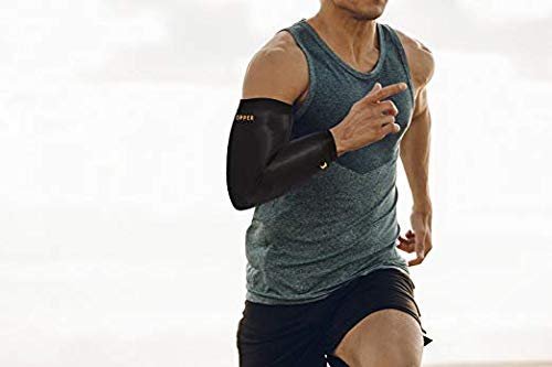 Thx4COPPER Elbow Compression Sleeve(2 Pack) - Copper Infused Support -Guaranteed Recovery Copper Elbow Brace-Idea for Workouts, Sports, Golfers, Tennis Elbow, Arthritis, Tendonitis-Small S (Pack of 2) - BeesActive Australia