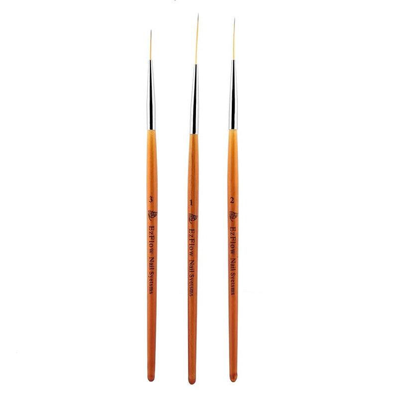 3Pcs Nail Art Drawing Line Brush Painting Pen Nail Dotting Tool Set, Novice Entry Nail Tool, Smooth and Good Operation - BeesActive Australia