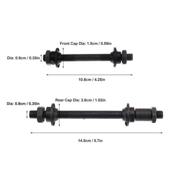 CYSKY Bike Axle Quick Release Skewer Front Rear Bicycle Axle Wheel Hub Fit for Road Bike, Mountain Bike, MTB, BMX (1 Pair) - BeesActive Australia