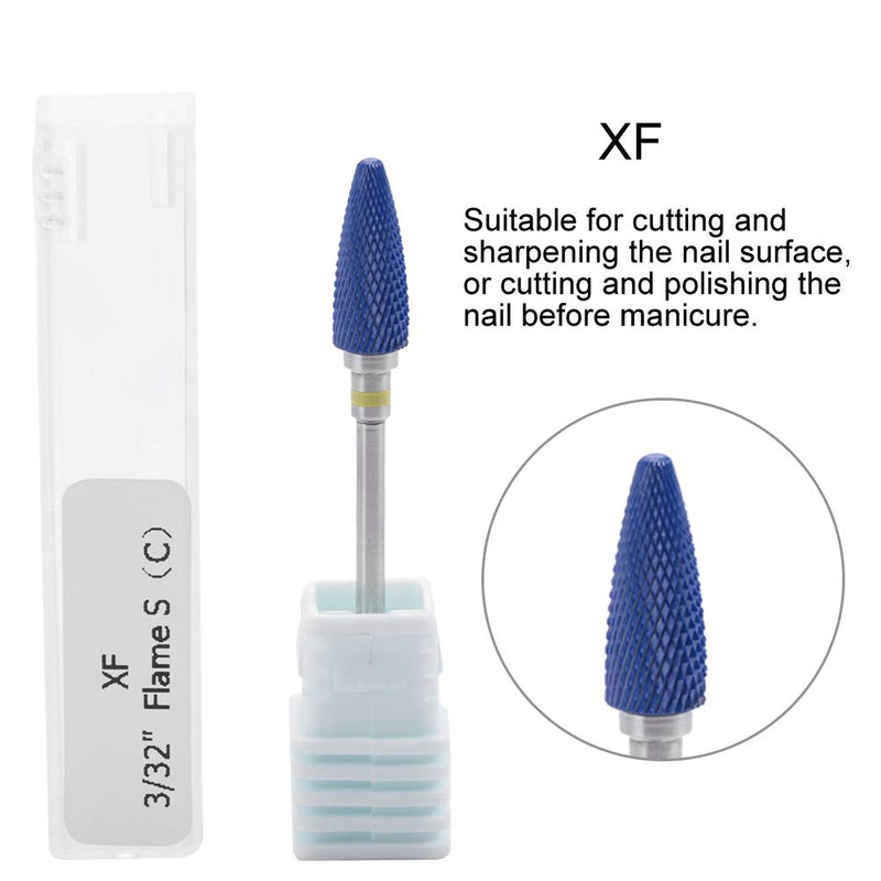Nail Drill Bits, Tungsten Steel Nail Drill Head, Ceramic Cylinder Shape Grinding Head Nail Drill Bit for Nail Polishing Manicure Tools (20ST) 20ST - BeesActive Australia