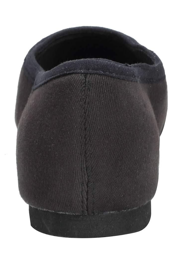 Linodes Stretch Canvas Upper Jazz Shoe Slip-on Dance Shoes for Girls and Boys (Toddler/Little Kid/Big Kid) 1 Little Kid Black (Stretch Canvas) - BeesActive Australia