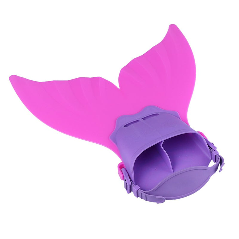 AIWANK Adjustable Mermaid Swim Flippers Fin for Swimming Training Girl,Kid Monofin RED - BeesActive Australia