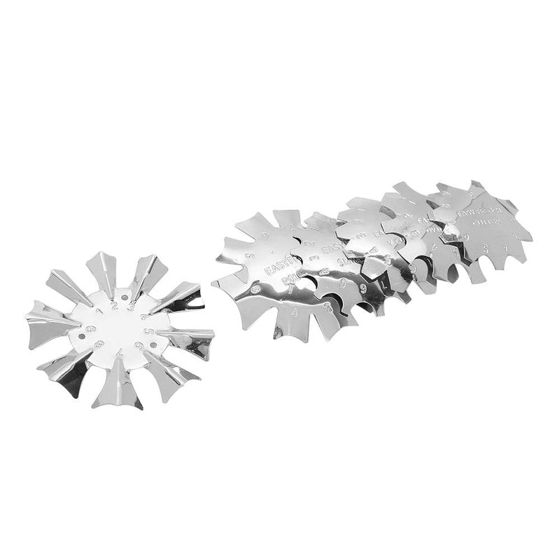 6pcs Nail Art Edge, Trimmer Nail Form Cutter Clipper Styling, Nail Template Tools for Nail Salons Spas Nail Schools Individual Manicurists - BeesActive Australia
