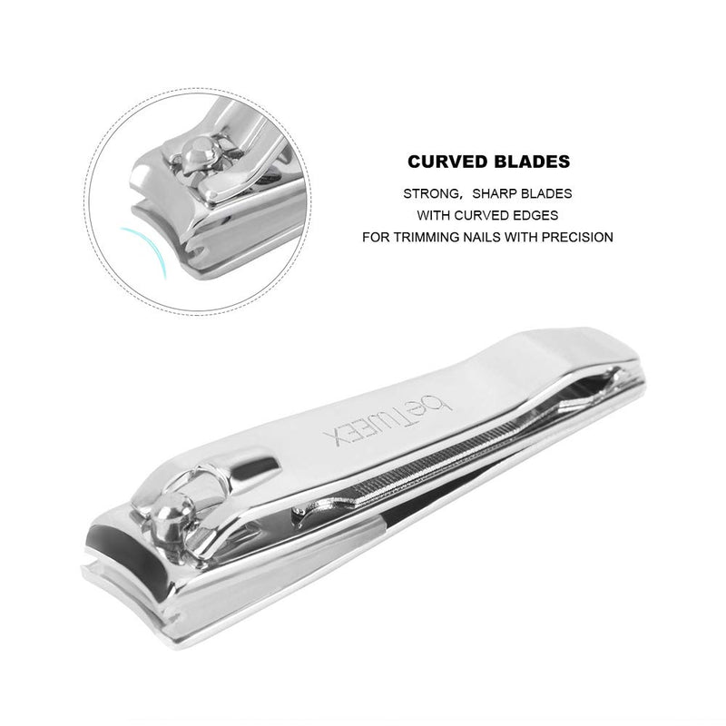 ReNext Side Slant Edge Finger Trimmer Toe Nail Clippers without File Silver  Tone