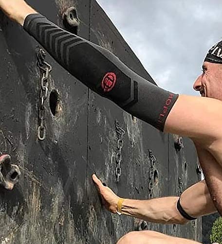 Premium Compression Arm Sleeves: Made for Trail Running, OCR Training & Racing by Hoplite Medium - BeesActive Australia
