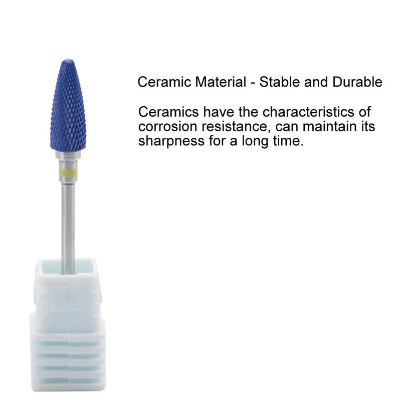 Nail Drill Bits, Tungsten Steel Nail Drill Head, Ceramic Cylinder Shape Grinding Head Nail Drill Bit for Nail Polishing Manicure Tools (20ST) 20ST - BeesActive Australia