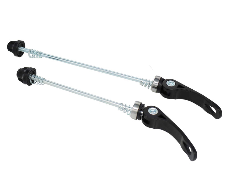 Platt Bike Wheel Hub Skewers MTB Quick Release Skewers Front and Rear Axle Fit for Road Bike,Mountain Bike,BMX (1Pair) black - BeesActive Australia