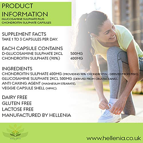 Glucosamine Sulphate 500mg Plus Chondroitin Sulphate 400mg 180
