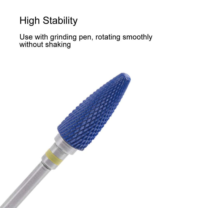 Nail Drill Bits, Tungsten Steel Nail Drill Head, Ceramic Cylinder Shape Grinding Head Nail Drill Bit for Nail Polishing Manicure Tools (20ST) 20ST - BeesActive Australia