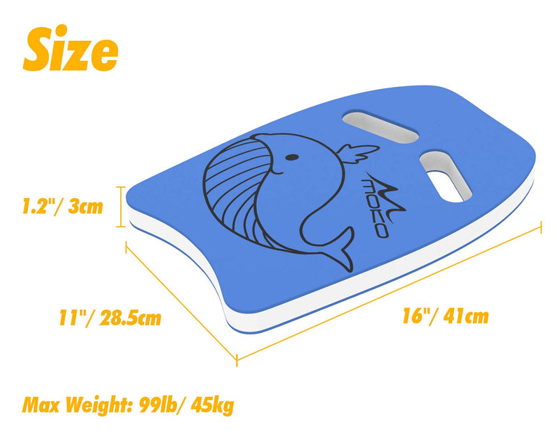 MoKo Swim Kickboard, Cartoon Swimming Training Kick Board Pool Exercise Equipment Promote Natural Swimming Position Water Fun Tool for Kids Blue - BeesActive Australia