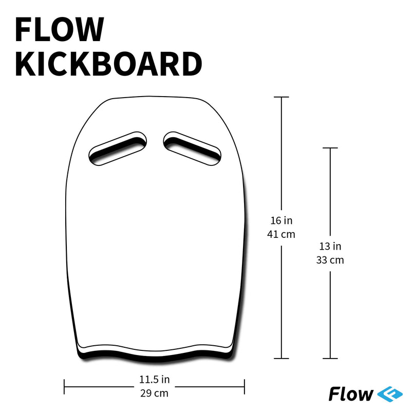 Flow Swimming Kickboard - Swim Training Foam Kick Board for Kids and Adults (One Size Fits All) Aloha - BeesActive Australia