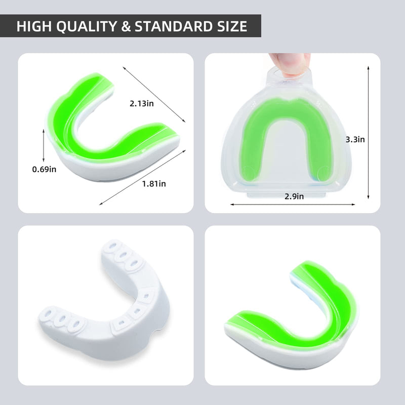 LPONJAR 5 Pack Kids Youth Mouth Guard for Sports, Child Teen Athletic Mouthguard with Case for Football Lacrosse Basketball Taekwondo Boxing MMA Rugby Karate Wrestling Small (under 9 Year old) - BeesActive Australia