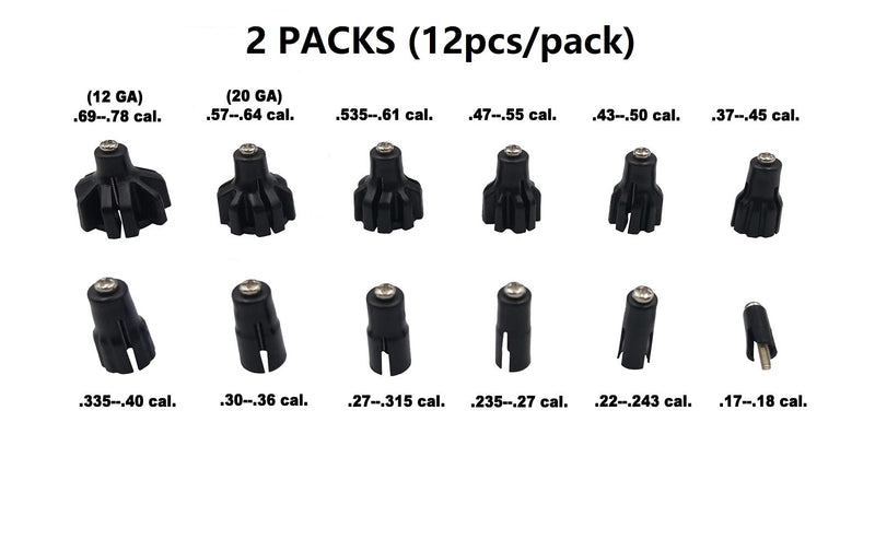 StrongTools 2 Pack Adapters Green BoreSighter for .17 to 12GA Caliber