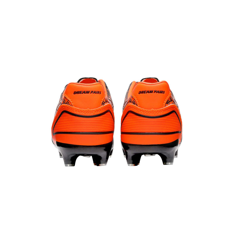 DREAM PAIRS Boys Girls Outdoor Football Shoes Soccer Cleats 10 Toddler Black/Orange - BeesActive Australia