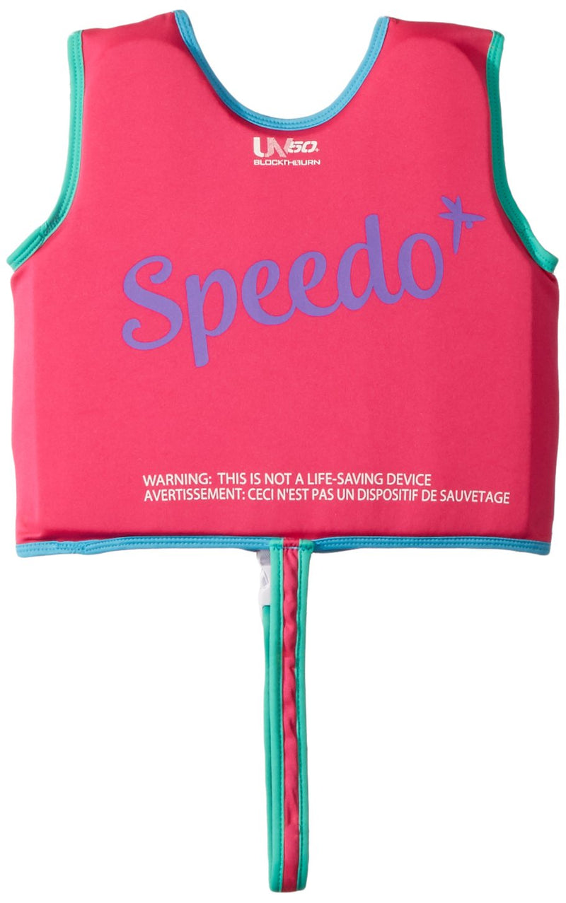 Speedo Unisex-Child Swim Flotation Classic Life Vest Begin to Swim UPF 50 Berry/Grape Medium - BeesActive Australia