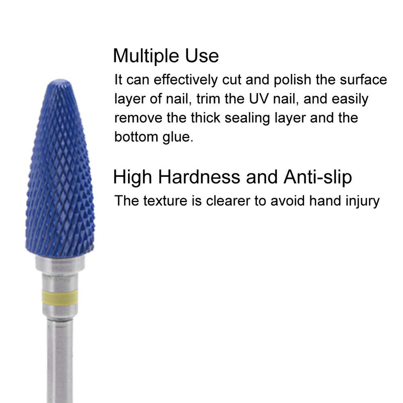 Nail Drill Bits, Tungsten Steel Nail Drill Head, Ceramic Cylinder Shape Grinding Head Nail Drill Bit for Nail Polishing Manicure Tools (20ST) 20ST - BeesActive Australia