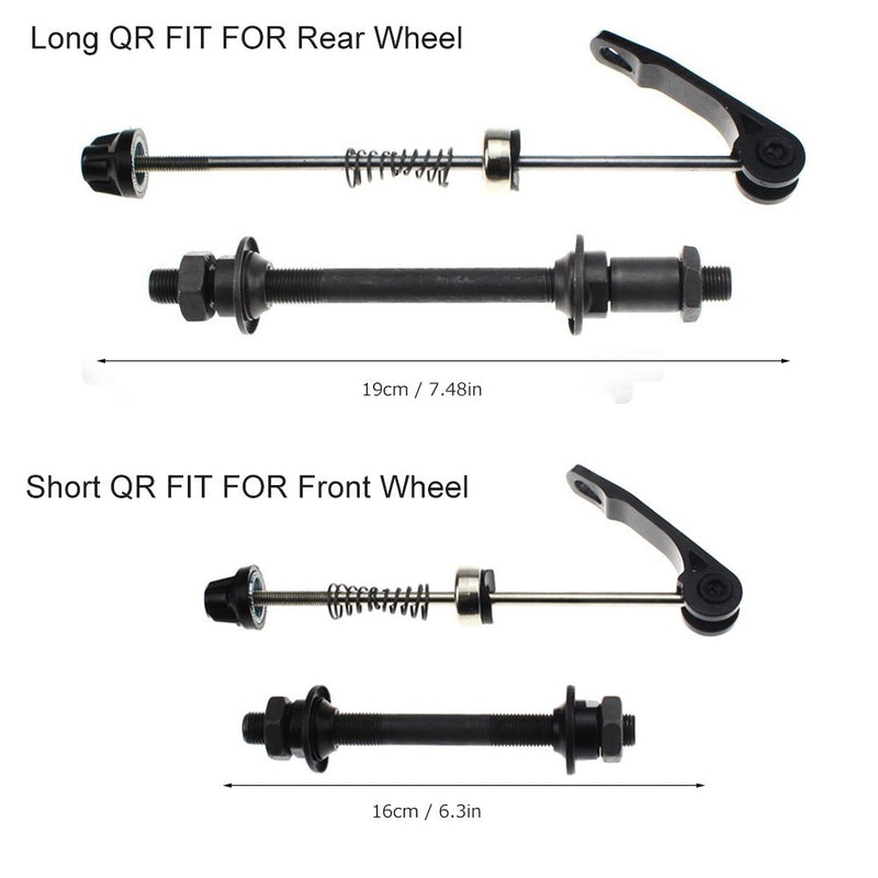 CYSKY Bike Axle Quick Release Skewer Front Rear Bicycle Axle Wheel Hub Fit for Road Bike, Mountain Bike, MTB, BMX (1 Pair) - BeesActive Australia