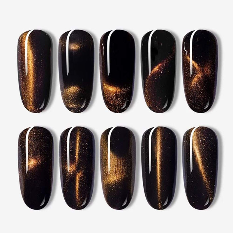 SILPECWEE 3Pcs 3D Cat Eyes Nail Art Magnetic Pen Set Double Head Magnet Stick UV Gel Magic Manicure Tools For DIY&Salon NO1 - BeesActive Australia