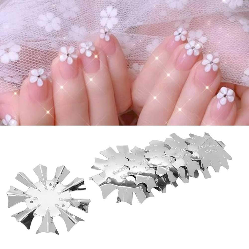 6pcs Nail Art Edge, Trimmer Nail Form Cutter Clipper Styling, Nail Template Tools for Nail Salons Spas Nail Schools Individual Manicurists - BeesActive Australia