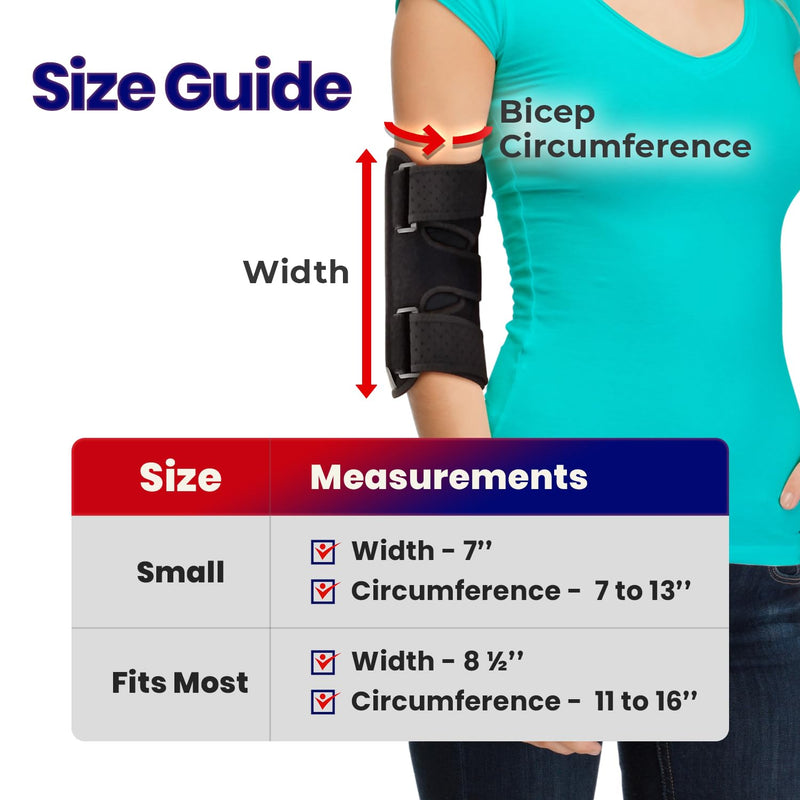 Elbow Splint Tendonitis Elbow Brace – Cubital Tunnel Brace for Sleeping - Tennis Elbow Support with Arm Compression Sleeve Elbow Immobilizer for Ulnar Nerve Brace Elbow Pain Relief Fits Men Women Fits Most - BeesActive Australia