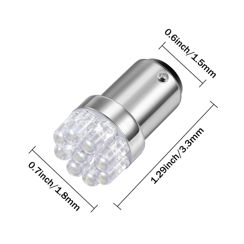 10 Pieces 1004 Marine LED Replacement Bulb 90 Bulb for Boat Navigation Lights BA15D LED Bulb for Boat Lights Bow Stern Marine LED Replacement Boat Accessories, 12V - BeesActive Australia