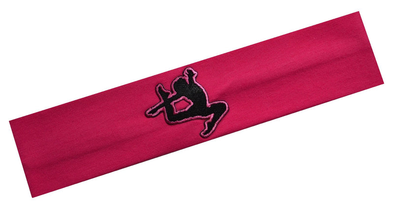 Funny Girl Designs Gymnast Set of 3 Gymnastics Cotton Stretch Headband Gift Set by Hot Pink Set - BeesActive Australia