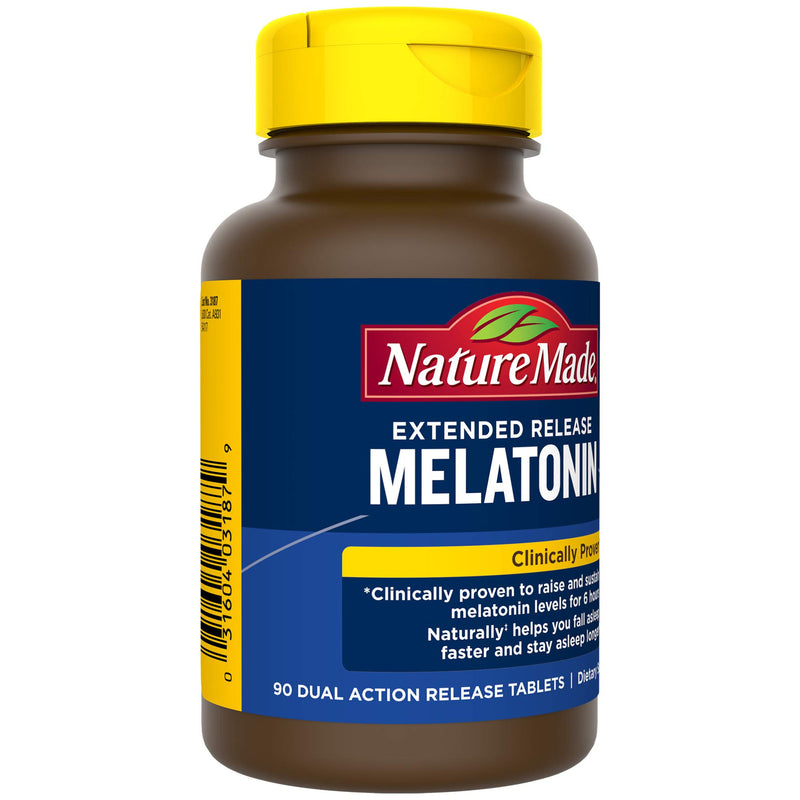 Nature Made Extended Release Melatonin 4mg Tablets, 90 Count to Naturally Help You Fall Asleep Faster and Stay Asleep Longer - BeesActive Australia