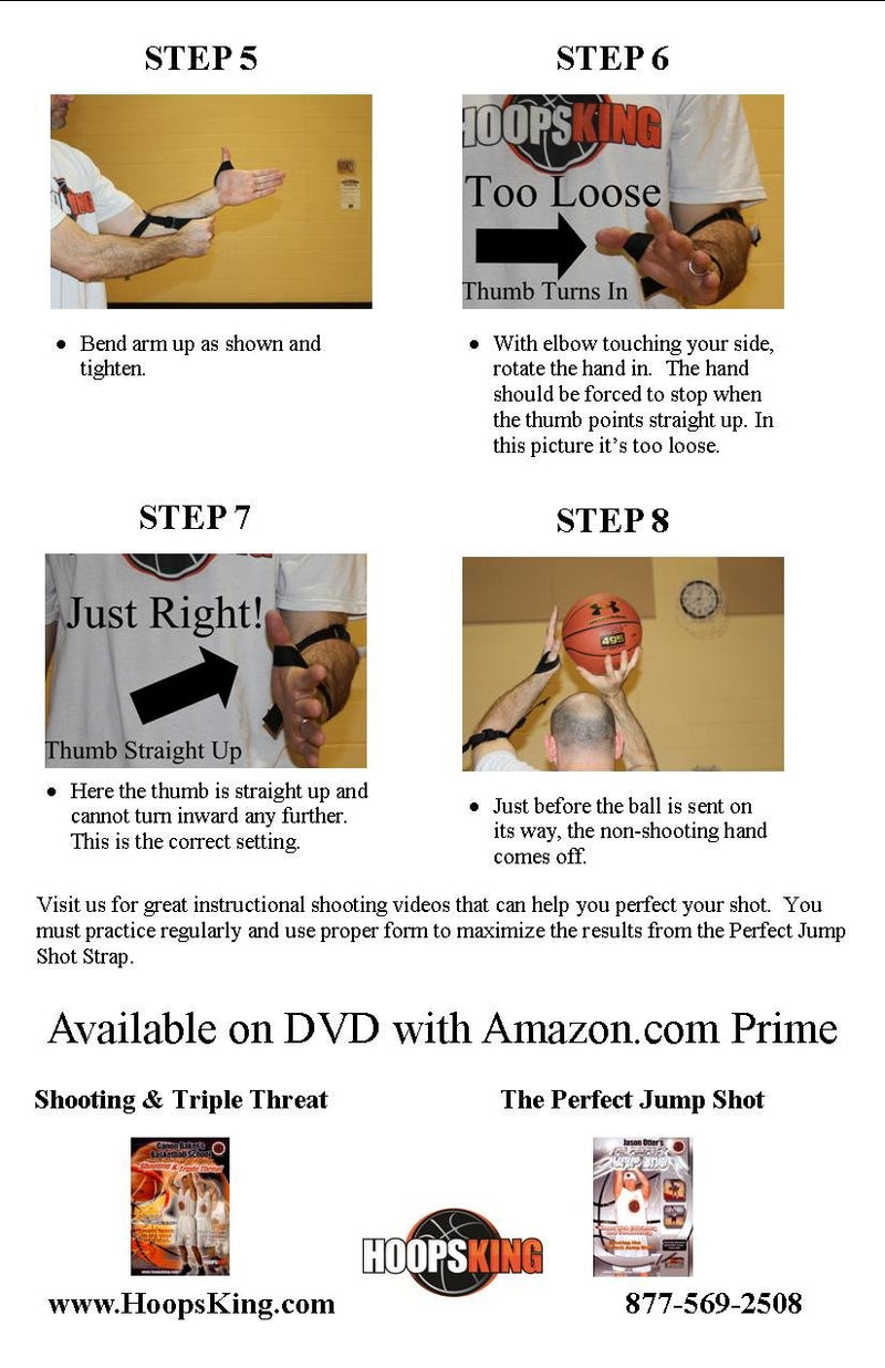 HoopsKing Off or Guide Hand Shooting Aid Perfect Jump Shot Strap - Develop A True One Handed Release On Your Shot - Stops Rotation of The Wrist to Prevent Off Hand Interference - BeesActive Australia