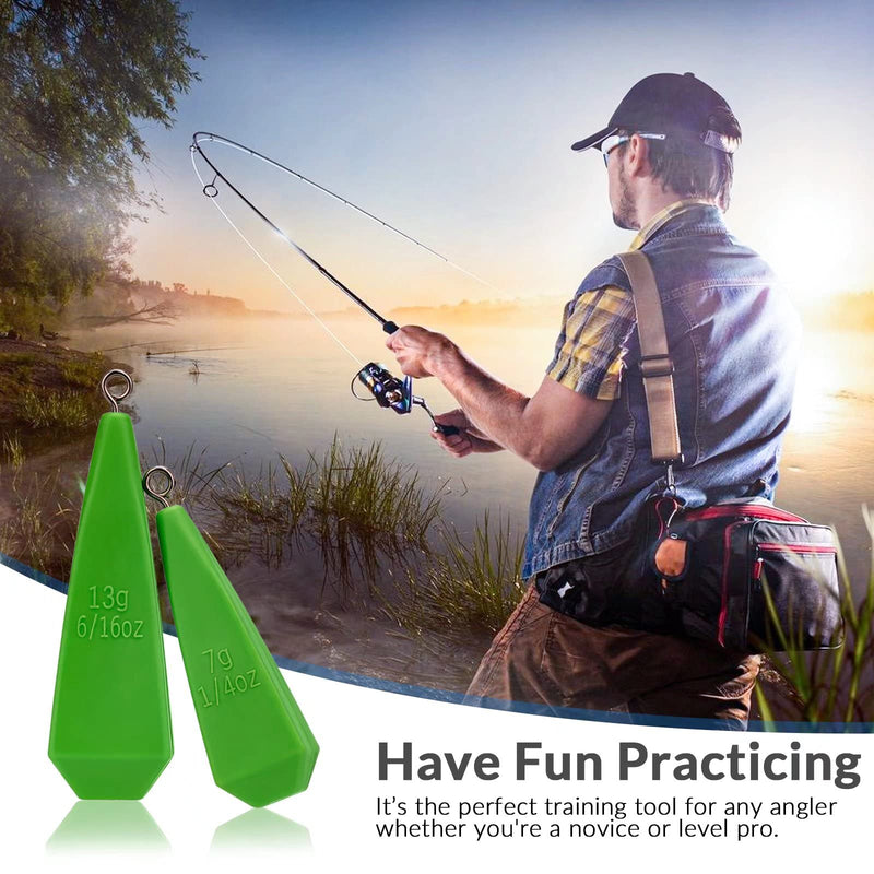 THKFISH Fishing Practice Plugs Practice Plugs Weight Casting Plug Fishing Practice for Kids Improving Casting Skill, 7 Sizes - BeesActive Australia