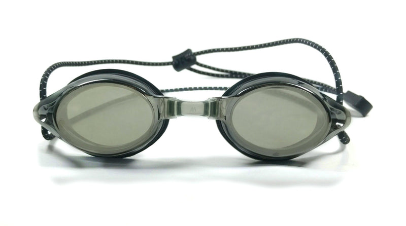 Resurge Sports Anti Fog Racing Swimming Goggles with Quick Adjust Bungee Strap Black Mirrored - BeesActive Australia