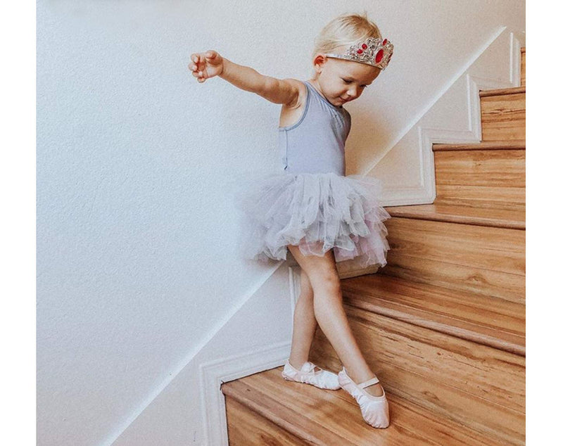 STELLE Girls Ballet Dance Shoes Satin Slippers Gymnastics Flats Split Sole with Ribbon 6 Toddler Ballet Pink(no Ribbon) - BeesActive Australia