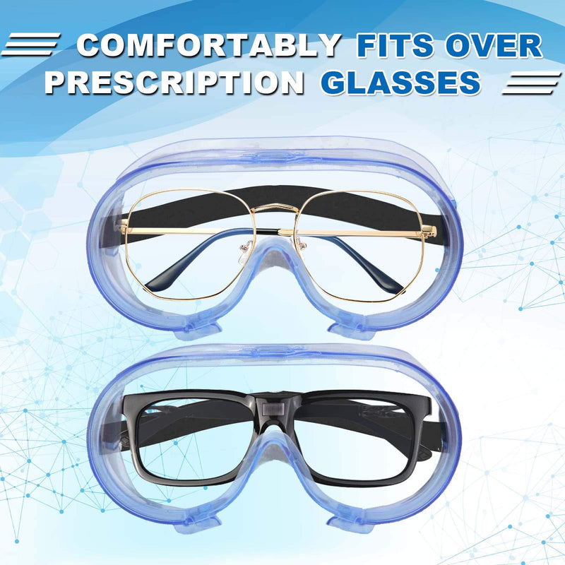 Safety Goggles FDA Registered, Z87.1 Safety Glasses Eye Protection-Medical Goggles Fit Over Eyeglasses-Unisex Ultra Clear Protective Glasses Protective Eyewear-Lab Goggles Medical Protection - BeesActive Australia