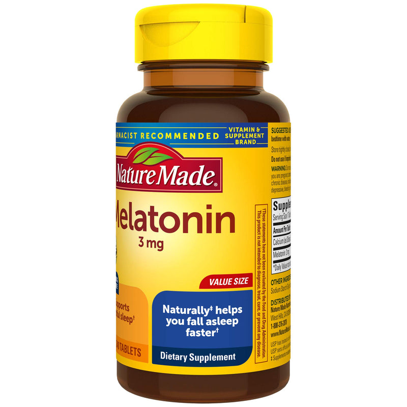 Nature Made Melatonin 3 mg Tablets, 240 Count Value Size for Supporting Restful Sleep 240 Count (Pack of 1) - BeesActive Australia