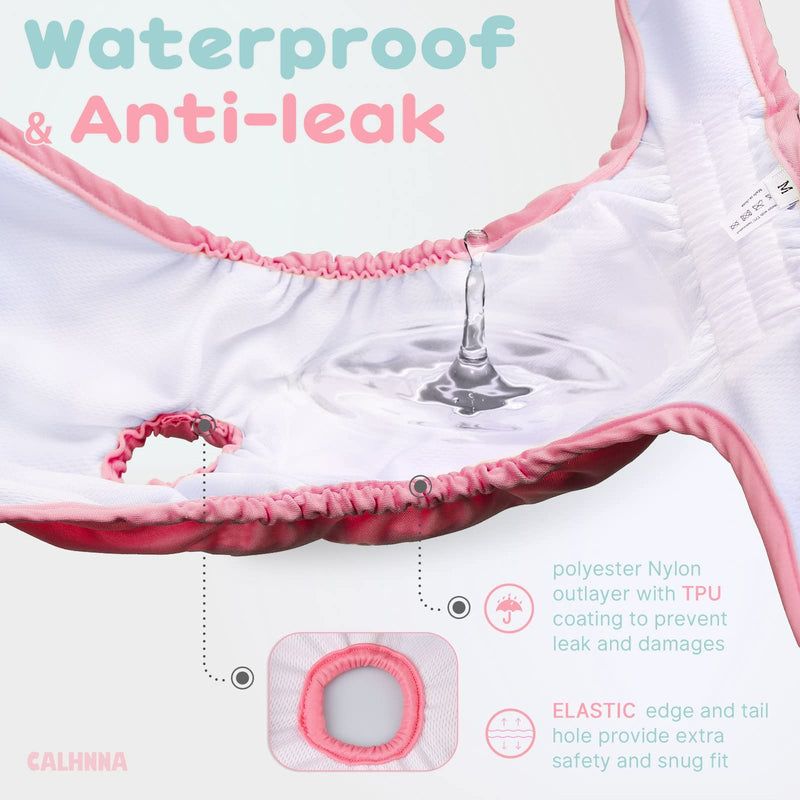 CALHNNA Washble Dog Diapers Female 4 Pack Highly Absorbent Reusable