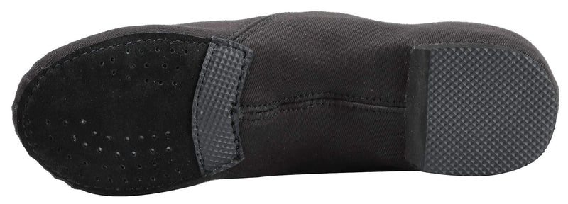 Linodes Stretch Canvas Upper Jazz Shoe Slip-on Dance Shoes for Girls and Boys (Toddler/Little Kid/Big Kid) 1 Little Kid Black (Stretch Canvas) - BeesActive Australia