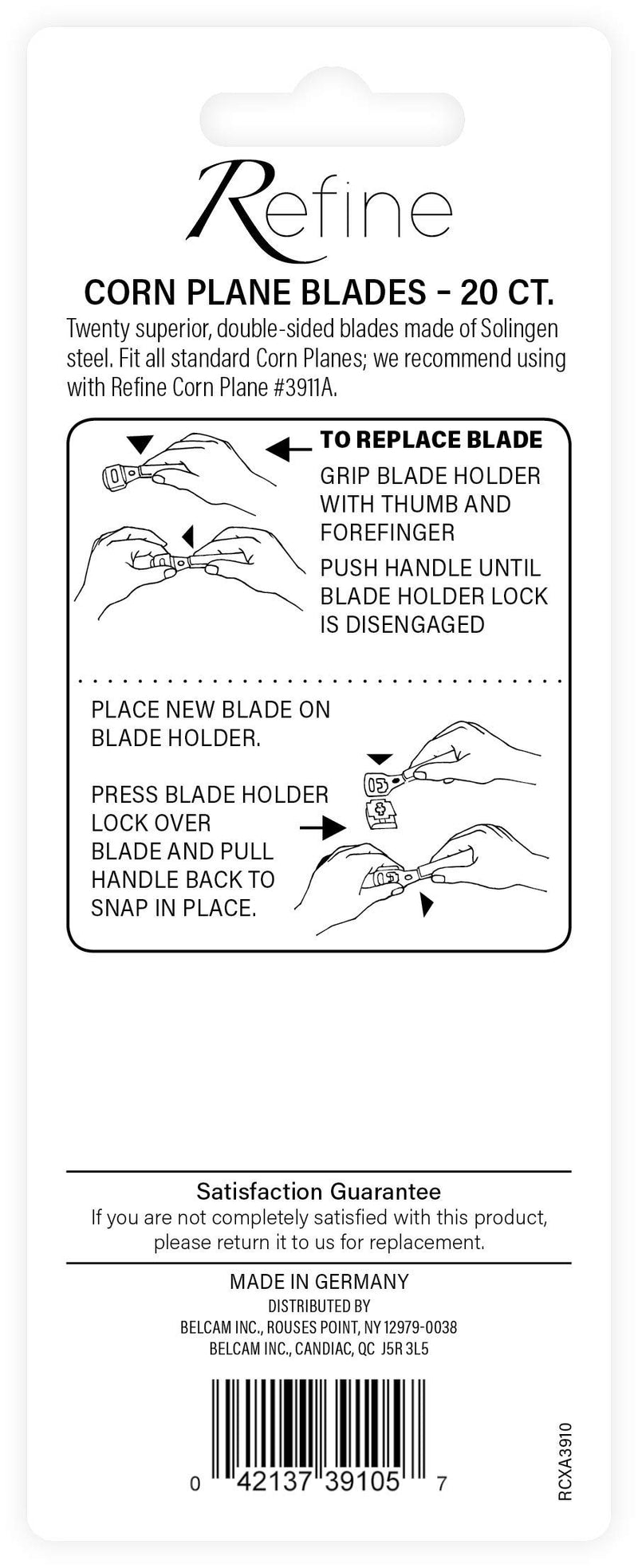 Refine Corn Plane Blades 40pack, Silver, 20 Count - BeesActive Australia