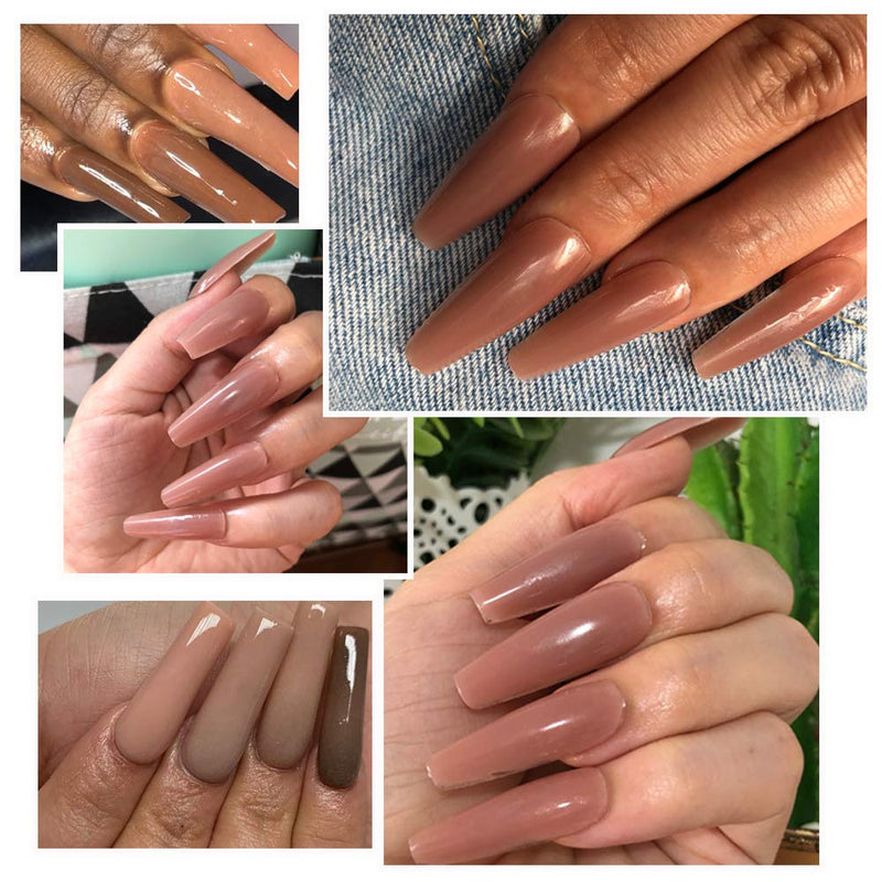 BURANO Poly Nail Extension Gel, 60ml + 15ml Nude Builder Gel for Nail Salon Gel Nail Easy DIY at Home - BeesActive Australia