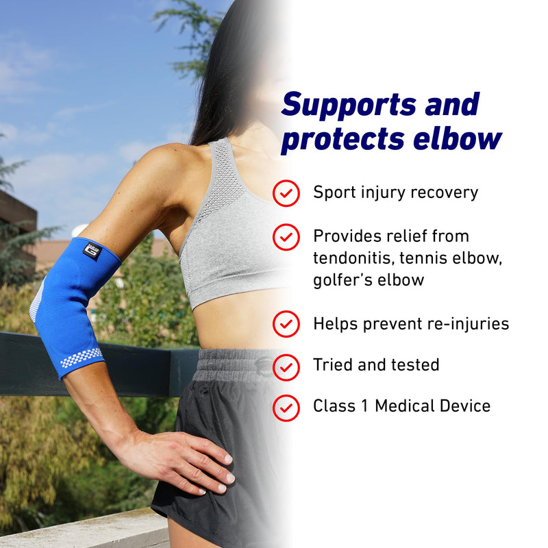 Neo G Elbow Support Brace with Silicone Patella Cushion for Joint Pain Relief, Elbow Injury, Recovery, Tendonitis, Sprains, Tennis Elbow, Golfers Elbow - Elbow Compression Sleeve - Airflow Plus - XL X-LARGE: 30 - 33 CM - BeesActive Australia