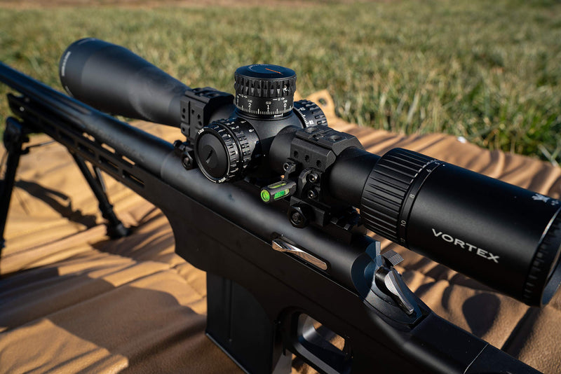 Wheeler 2 Piece Picatinny Rail Scope Rings with Flat Top, 6-Hole Design and Integrated Anti-Cant Indicator for Leveling, Shooting and Gunsmithing 30mm High - BeesActive Australia